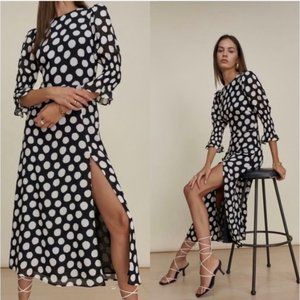 REFORMATION CAROLENA MIDI DRESS - SIZE 6